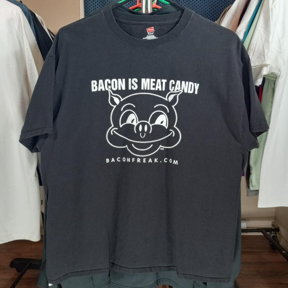 Bacon Is Meat Candy, Bacon Freak tee shirt